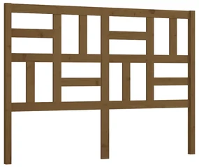 vidaXL Hoofdbord 141x4x104 cm massief grenenhout honingbruin