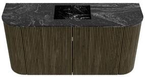 Mondiaz Joya DLux 85cm toiletmeubel ronding links/rechts shadow met wastafel faye midden 1 kraangat lava