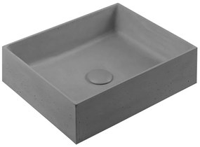 Sapho Formigo betonnen wastafel 47.5x13x36.5cm grijs