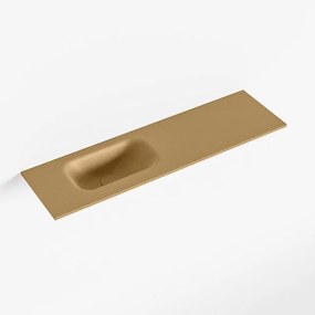 Mondiaz EDEN Fontein - 80x23x0.9cm - wasbak Links - zonder kraangaten - voor toiletmeubel - Solid surface - Oro F50114Oro