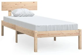 vidaXL Bedframe massief grenenhout 90x190 cm UK Single