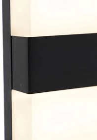 Moderne buitenwandlamp zwart IP44 incl. LED - Dualy Modern IP44 Buitenverlichting