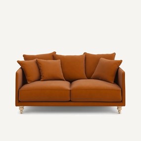 3-zits compacte zetel van linnen fluweel, LAZARE