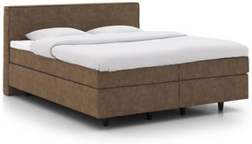 Goossens Basic Boxspring Compleet Inus, Vlak 160 x 200 cm (=2x 80 x 200 cm) met hoofdbord