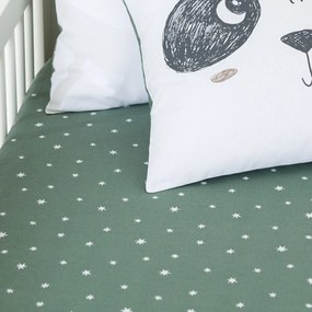 Hoeslaken katoen, H17 cm, Panda Mania