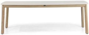 Dining Tuintafel rechthoekig 220 x 100 cm Aluminium Taupe Santika Indah