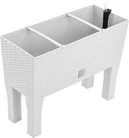 Prosperplast bloempot Rato Case High - Wit - 60 x 25 x 46cm