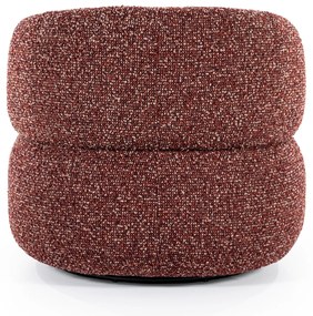 Eleonora Maeve Ronde Fauteuil Draaibaar Rood