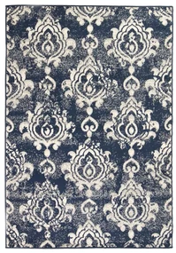 vidaXL Vloerkleed modern paisley ontwerp 120x170 cm beige/blauw