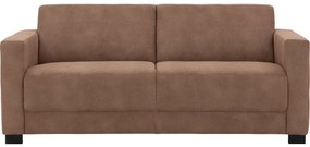Goossens My Style bruin, microvezel, 2,5-zits, stijlvol landelijk
