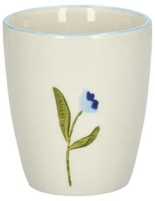 Beker, steengoed, blauwe tulp, Ø 7,5 cm