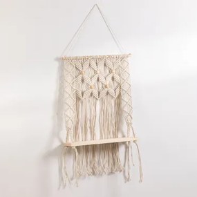 Wandtapijt Met Plank Van Katoen En Dennenhout Elizama C - Sklum