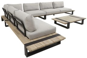 4 Seasons Outdoor | Duke loungeset  Loungeset    houtkleur weerbestendig