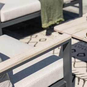 Garden Impressions Solea loungeset 4-delig - donker grijs