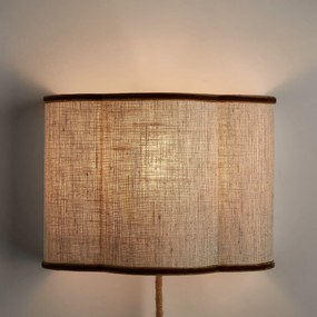 Wandlamp in linnen en fluweel, THADE