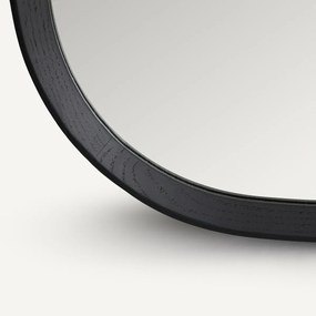 Vierkante spiegel van massief eiken, H60 cm, Orion