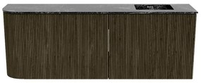Mondiaz Joya DLux 110cm toiletmeubel ronding links shadow met wastafel faye rechts 1 kraangat lava