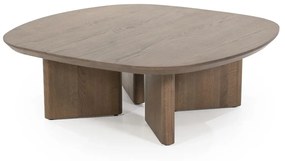 Eleonora Stef Salontafel Bruin Eiken 80 Cm - 80 X 80cm.