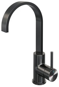 BRAUER Stripe Hoge Opbouw Wastafelmengkraan - draaibare platte uitloop - model A - gunmetal geborsteld PVD 5-GM-003-S5
