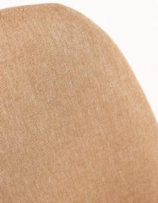 Set van 4 Zwarte Teok Stoffen Stoelen