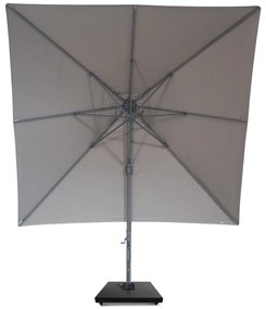 Zweefparasol  3x3m S2 Excellent (incl. voet + hoes) Taupe-naturel-bruin Camello Luna