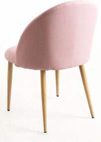 Set 4 Vint Stoffen Stoelen