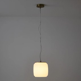 Hanglamp in opaline, Canelé