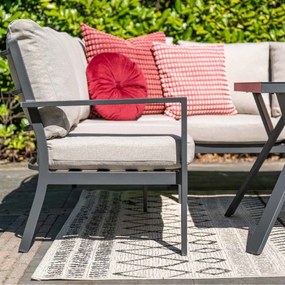 Garden Impressions Senja lounge dining set 3-delig links - desert sand