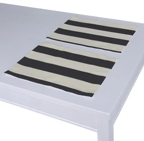 Dekoria Placemats 2 st., wit-grijs gestreept, 30 x 40 cm
