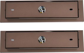 Set van 2 moderne wandlampen donkerbrons verstelbaar met USB-C incl. LED - Modric