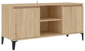 vidaXL Tv-meubel met metalen poten 103,5x35x50 cm sonoma eikenkleurig