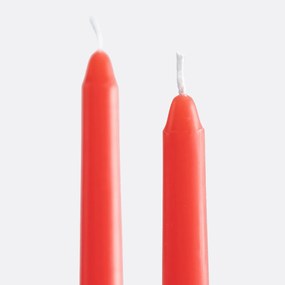 Set van 2 gladde kaarsen H25 cm, Caspar