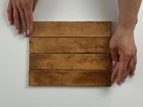 Jabo Kalon wandtegel terracotta 5x25cm glans