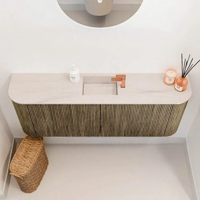 Mondiaz Joya DLux 115cm toiletmeubel ronding links/rechts dusk met wastafel faye midden 1 kraangat meli