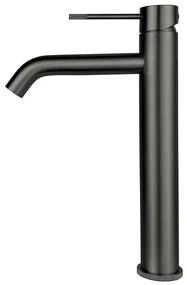 Best Design Moya wastafelkraan gebogen verhoogd gunmetal verouderd ijzer