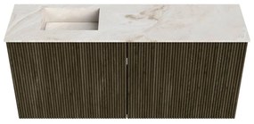 Mondiaz Joya DLux 90cm toiletmeubel shadow met wastafel faye links zonder kraangat frappe