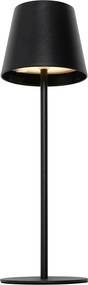 Tafellamp zwart incl. LED dimbaar en oplaadbaar IP54 - Murdock