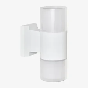 Led Buitenwandlamp In Aluminium Met 2 Fialon Lichtpunten Wit - Sklum