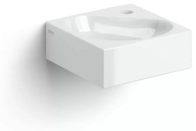 Clou Flush 5 keramische hoekfontein 27cm met kraangat wit glans