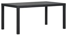 vidaXL Tuintafel 150x90x72 cm polypropeen antracietkleurig