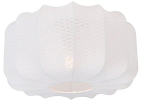 Stoffen Japandi plafondlamp wit 40cm - MadleineJapandi E27 Scandinavisch rond Binnenverlichting Lamp