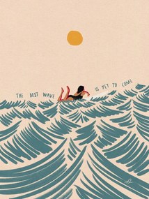 Ilustratie The Best Wave Is yet To Come, Fabian Lavater, (30 x 40 cm)