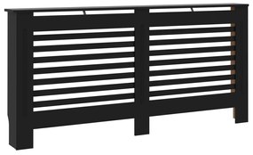 vidaXL Radiatorombouw 172x19x81 cm MDF zwart