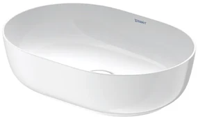 Duravit Luv opzetwastafel 50x35cm ovaal zonder kraangat zonder overloop wit/wit 0379500000