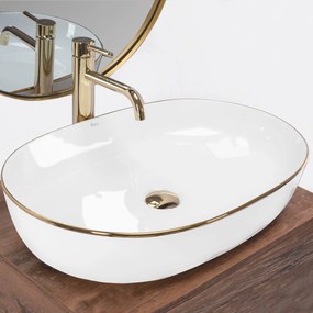 Opzetwastafel Rea CLEO 61 Gold Edge