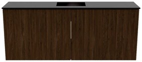 Mondiaz Joya 100cm toiletmeubel walnut met wastafel faye midden 1 kraangat urban