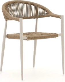 Dining tuinstoel | Manifesto  Belpasso | Wicker (vlechtwerk) | Taupe | Stapelbaar | Kees Smit Tuinmeubelen