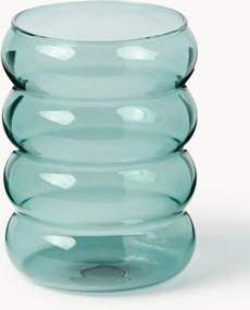Mondgeblazen borosilicaatglazen Bubbly, 4-delig