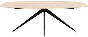Goossens Excellent Eettafel Floyd, Semi ovaal 180 x 100 cm