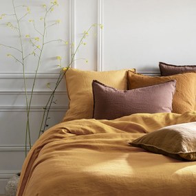 Wandlamp met kap in dik linnen Jakomé